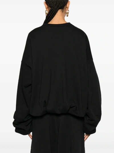 Shop Dries Van Noten Women Oversized Sweatshirt In 900 Black