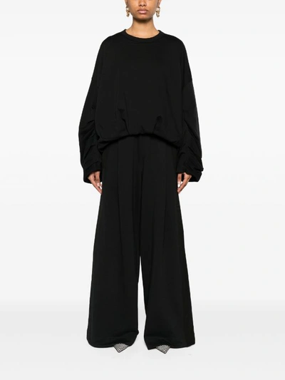 Shop Dries Van Noten Women Oversized Sweatshirt In 900 Black