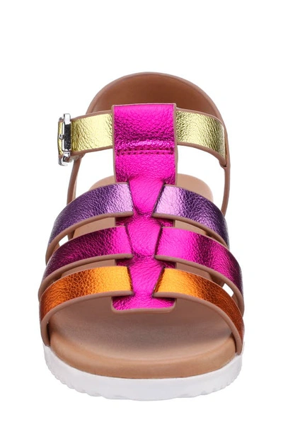 Shop Nina Kids' Wrenlee Sandal In Pink Multi Metallic