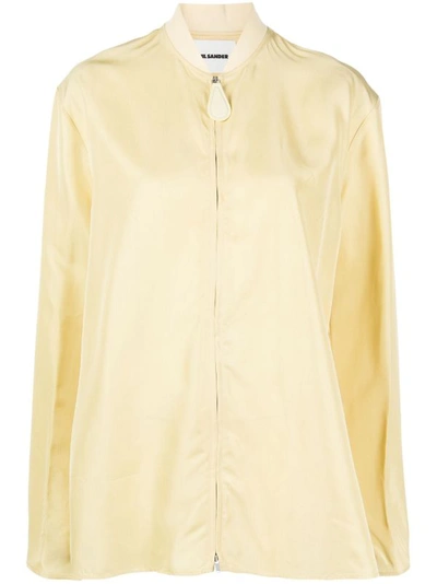 Shop Jil Sander Women Lightweight Viscose Jacket In 263 Vanilla