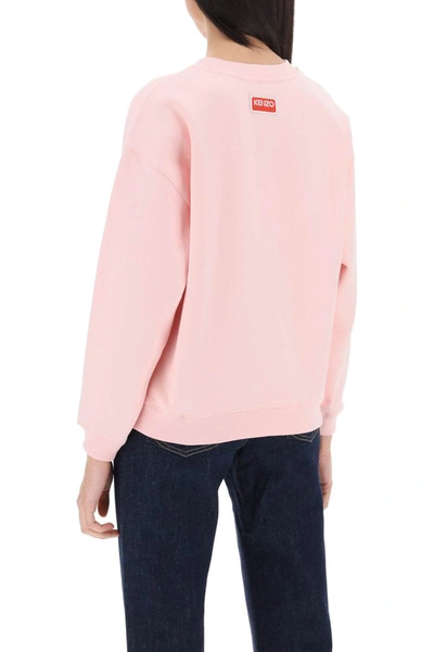 Shop Kenzo Bokè Flower Crew-neck Sweatshirt In Pink