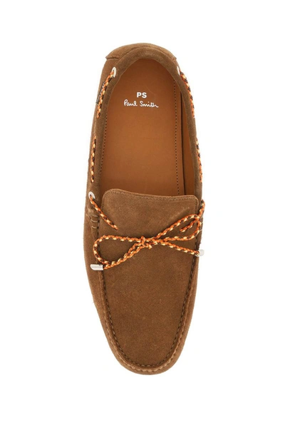 Shop Ps By Paul Smith Ps Paul Smith Springfield Suede Loafers In Brown