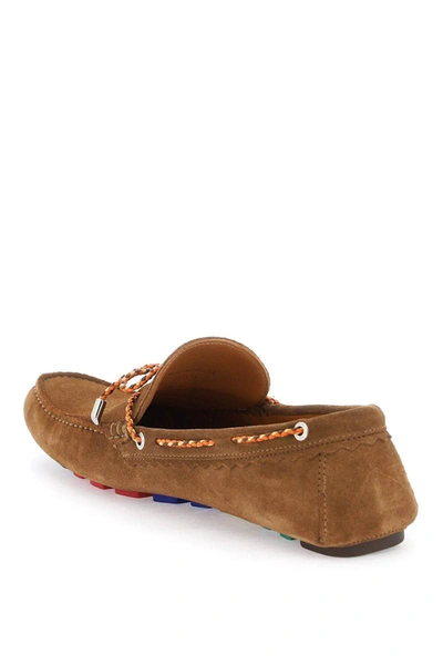 Shop Ps By Paul Smith Ps Paul Smith Springfield Suede Loafers In Brown