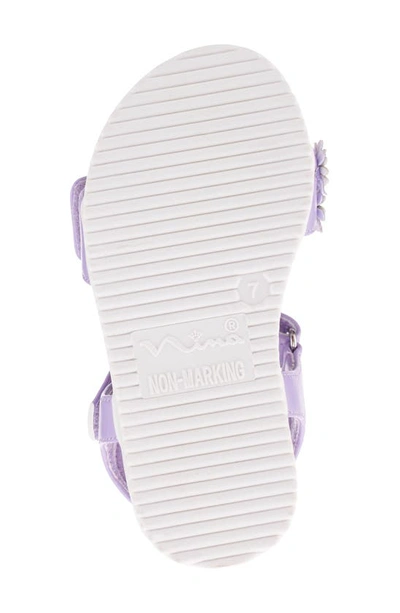 Shop Nina Kids' Neriah Sandal In Purple / Purple Glitter