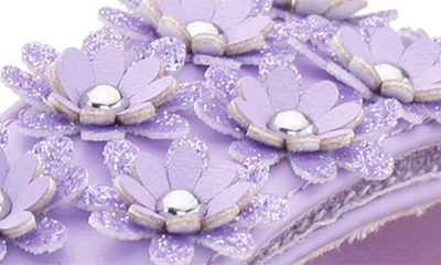 Shop Nina Kids' Neriah Sandal In Purple / Purple Glitter