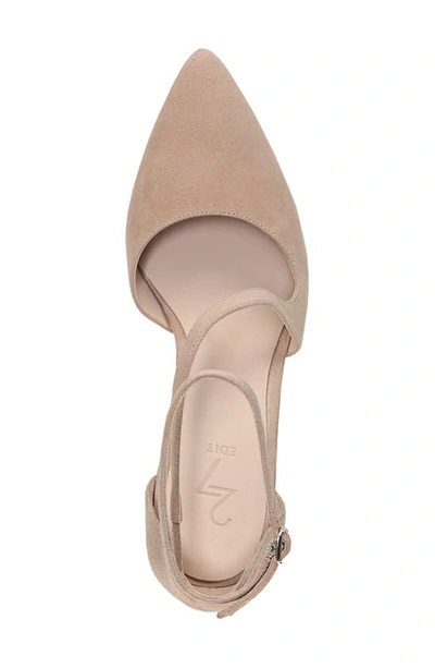 Shop 27 Edit Naturalizer Abilyn Ankle Strap Pump In Taupe Suede