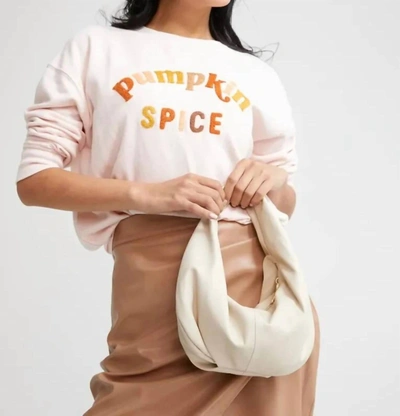 Shop Shiraleah Pumpkin Spice Sweatshirt In Blush In Gold