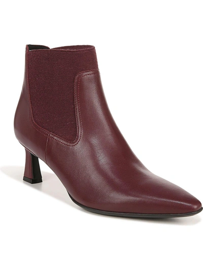 Shop Naturalizer Daya Womens Leather Pointed Toe Chelsea Boots In Purple
