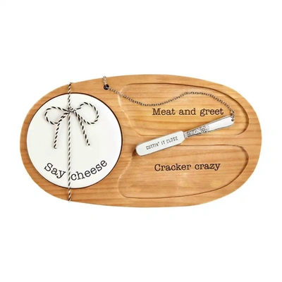 Shop Mudpie Appetizer Board Set In Wood