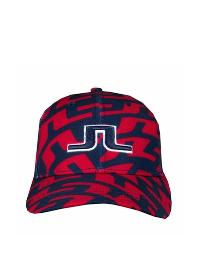 J. LINDEBERG ARLENE CAP IN SWIRL RED 