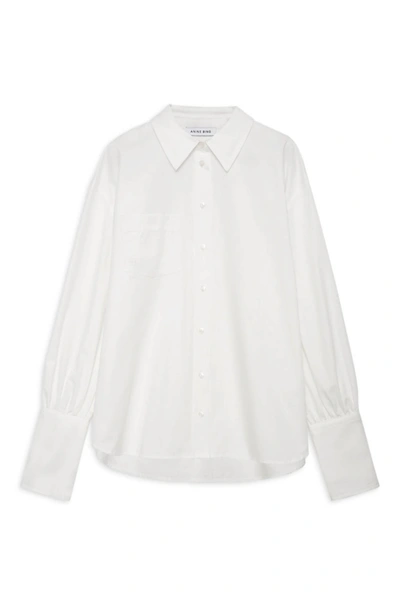 Shop Anine Bing Women's Maxine Shirt In White