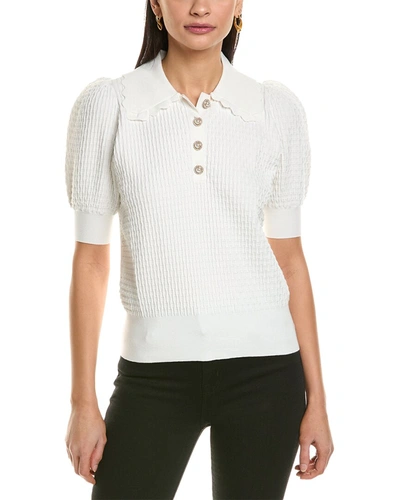 Shop Ted Baker Polo Knit Top In White