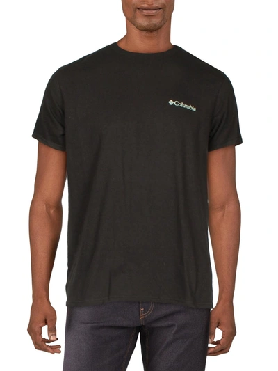 Shop Columbia Sportswear Mens Cotton Short Sleeves T-shirt In Black