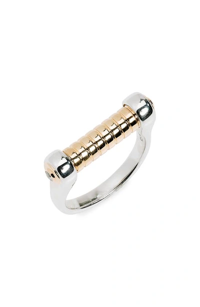 Shop Cast The Code Diamond Ring In Silver