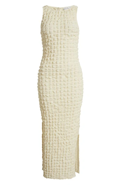 Shop Rare London Popcorn Sleeveless Maxi Dress In Cream