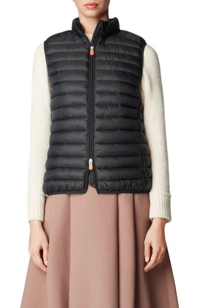 Shop Save The Duck Puffer Vest In Black