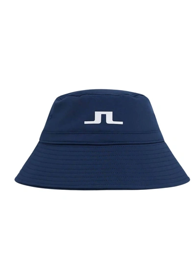 Shop J. Lindeberg Siri Bucket Hat In Navy In Blue
