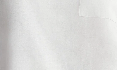 Shop Lafayette 148 New York Linen & Cotton Pocket T-shirt In White
