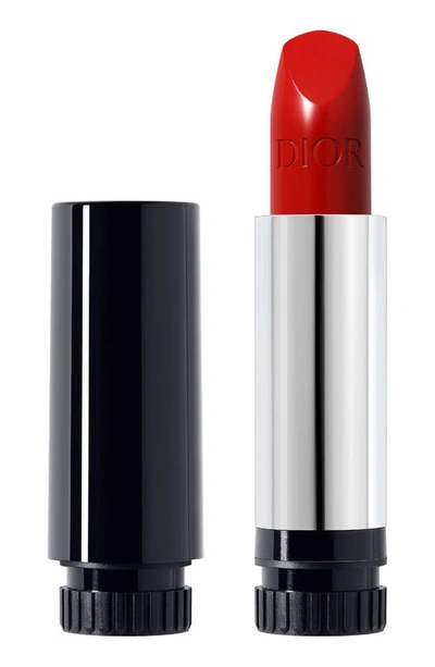 Shop Dior Rouge  Refillable Lipstick In 999/satin