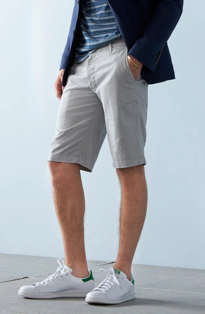 Shop Ag Griffin Regular Fit Chino Shorts In Sulfur Dapple Grey