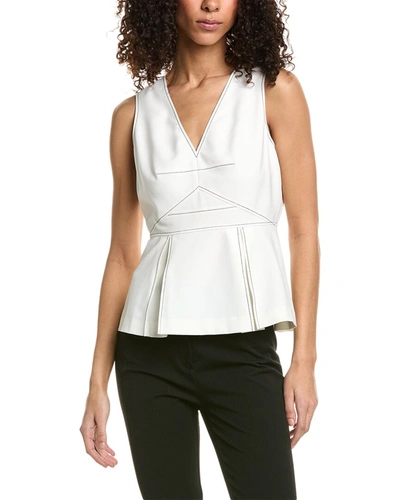 Shop Ted Baker Peplum Top In White