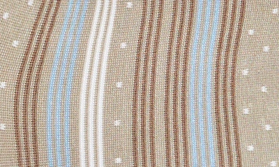 Shop Bugatchi Stripe & Dot Cotton Blend Dress Socks In Sand