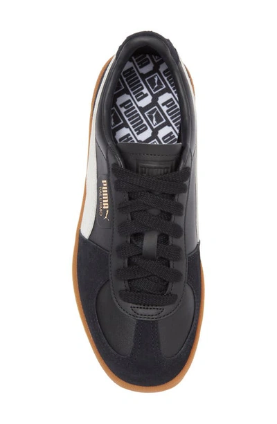 Shop Puma Palermo Sneaker In  Black-feather Gray-gum