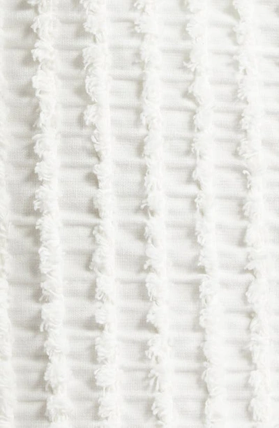 Shop Eenk Yunita Textured Midi Skirt In White