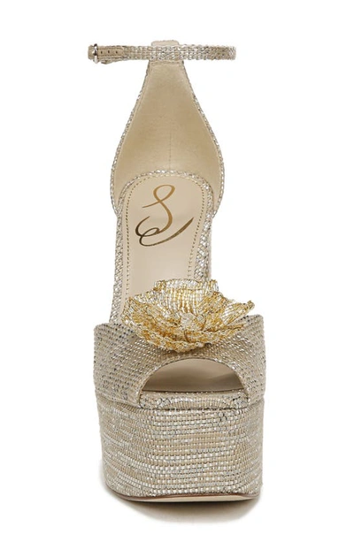 Sam Edelman Kori Platform Sandal In Platinum