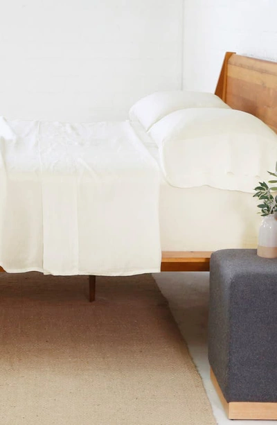 Pom Pom At Home Parker Linen Sheet Set In Cream
