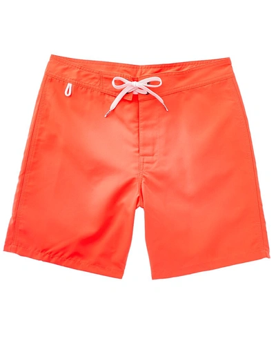 Shop Sundek Fix Waist Swim Trunk In Orange
