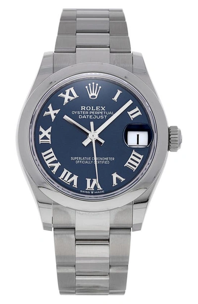 Shop Watchfinder & Co. Rolex  2021 Oyster Perpetual Datejust Lady Bracelet Watch, 31mm In Blue