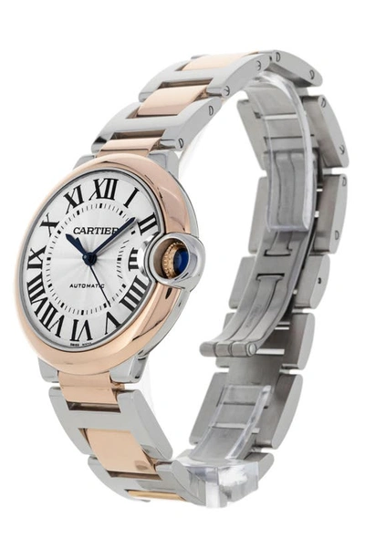 Shop Watchfinder & Co. Cartier  Ballon Bleu Bracelet Watch, 36mm In Silver
