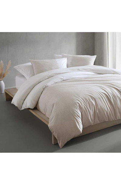 Calvin Klein Ikat Pinstripe Comforter & Shams Set In Pink