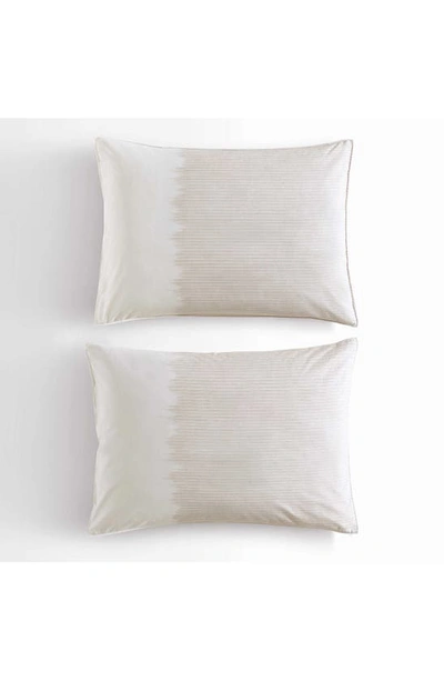 Calvin Klein Ikat Pinstripe Comforter & Shams Set In Pink