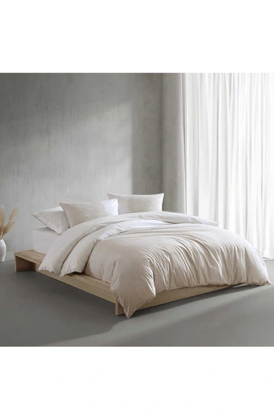 Calvin Klein Ikat Pinstripe Comforter & Shams Set In Pink