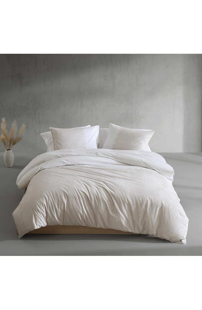 Calvin Klein Ikat Pinstripe Comforter & Shams Set In Pink