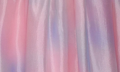 Shop Iris & Ivy Kids' Watercolor Print Dress In Pink Pastel