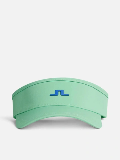 J. Lindeberg Yada Golf Visor In Jade Cream In Multi