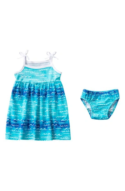 Shop Coco Moon Nalu Dress & Bloomers In Blue