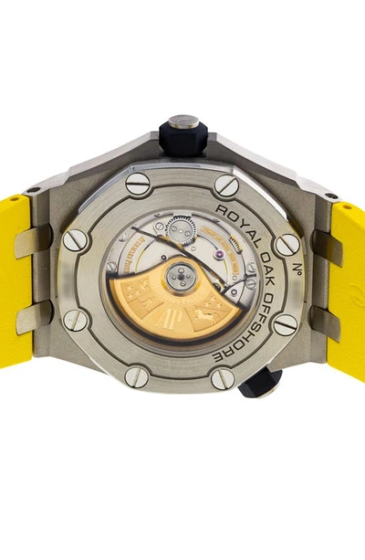 Shop Watchfinder & Co. Audemars Piguet  Royal Oak Offshore Rubber Strap Watch, 42mm In Blue
