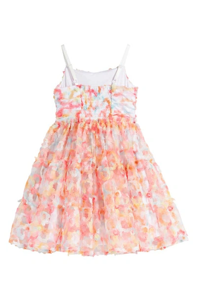 Shop Ava & Yelly Kids' Floral Party Dress In Pink Multi