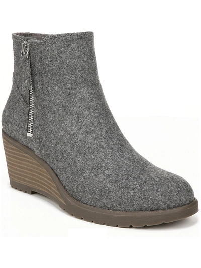Shop Dr. Scholl's Shoes Chloe Womens Wedge Boots In Grey