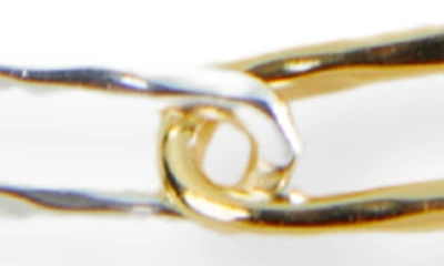 Argento Vivo Two-tone Linked Pendant Necklace In Gold/ Sil