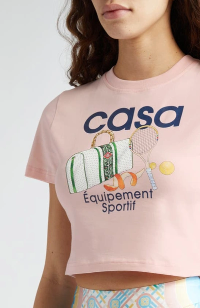 Casablanca Equipement Sportif Printed Baby T-shirt In Equipement Sportif