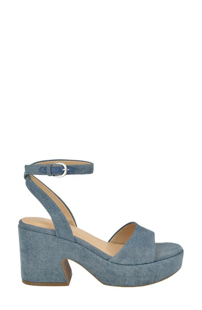 Shop Calvin Klein Summer Ankle Strap Sandal In Medium Blue