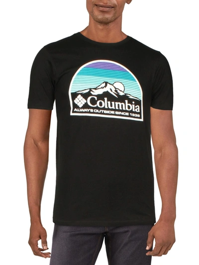Shop Columbia Sportswear Mens Cotton Graphic T-shirt In Black