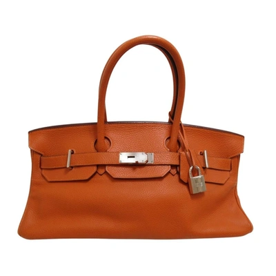 Shop Hermes Birkin 40 Orange Bag