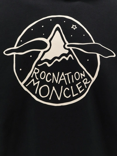 Shop Moncler Genius 4 Moncler Roc Nation Designed By Jay-z Cotton Sweatshirt With Frontal Print