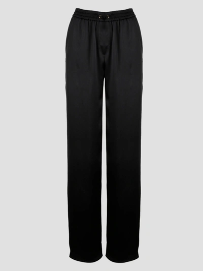 Shop Herno Casual Satin Trousers
